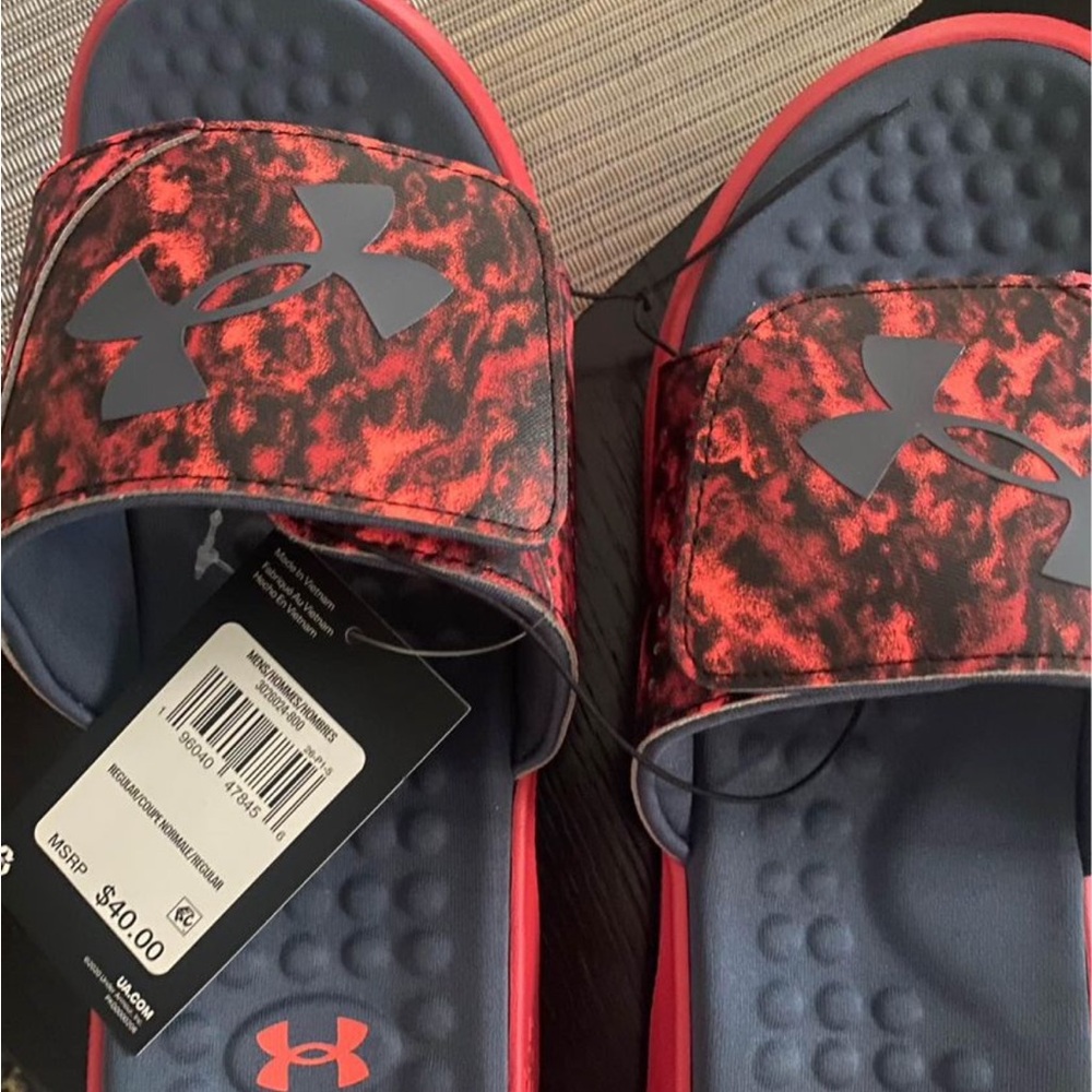 New mens Under Armor slides